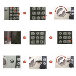 Pengeskab med kodel�s