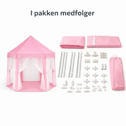 Lyser�dt legetelt med alle dele og tilbeh�r vist samlet