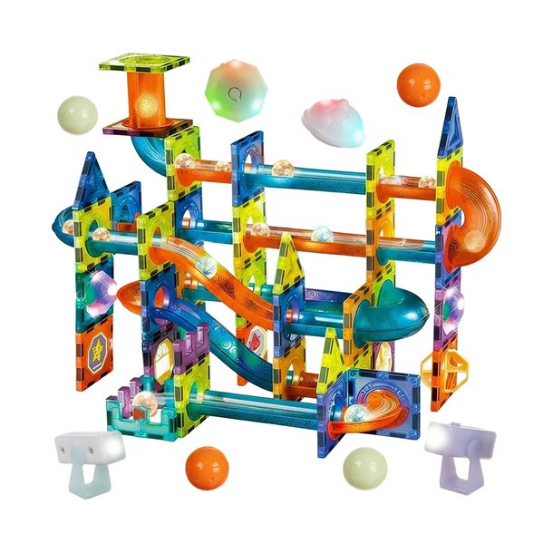 Magnetisk kuglebane med klodser