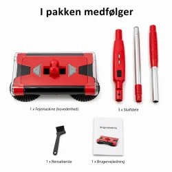 manuel fejemaskine til hjemmet med roterende b�rster indhold i pakken