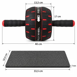 Mavehjul med m�l p� 40 cm i l�ngden, 17 cm hjuldiameter og medf�lgende kn�m�tte