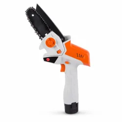 Mini k�desav batteri 6&rdquo; til besk�ring af grene p� hvid baggrund