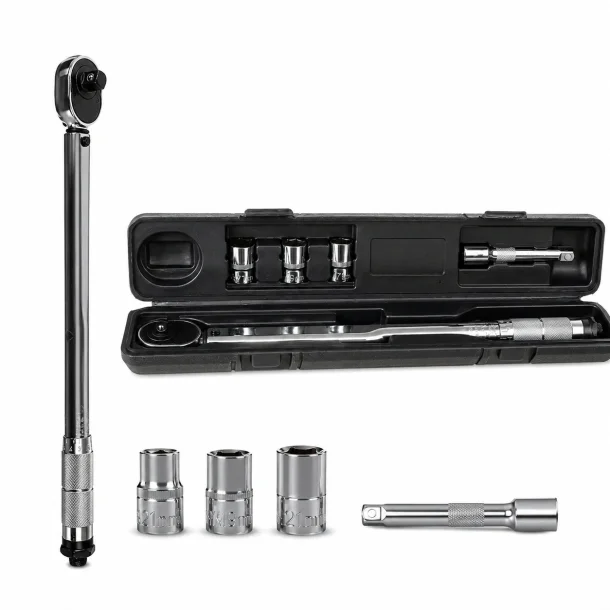 Momentn�gle 1/2" 28-210 Nm med 17, 19 og 21 mm toppe og forl�nger
