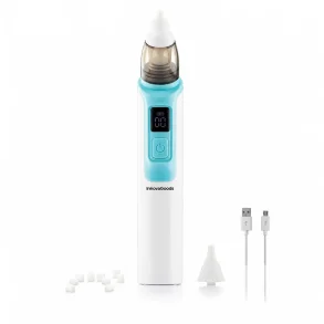 Elektrisk n�seaspirator til b�rn og baby med USB opladning og 6 sugeniveauer p� hvid baggrund