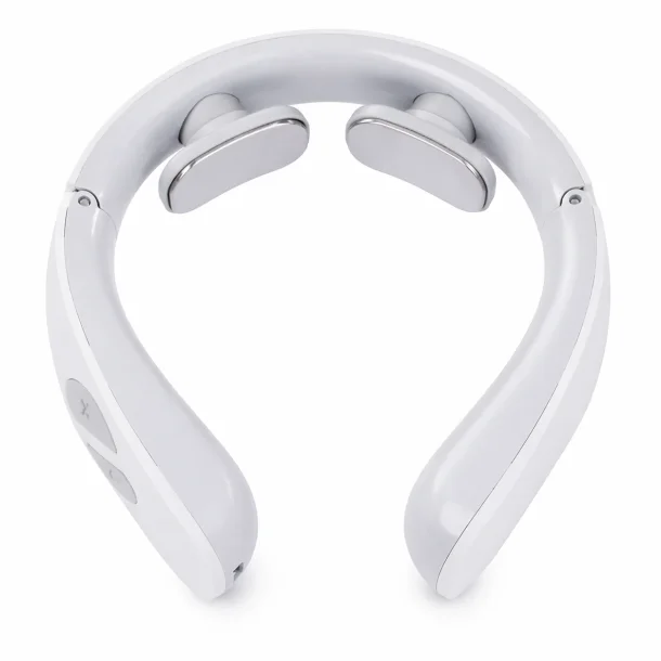 nakke massager med varme og justerbar intensitet p� hvid baggrund