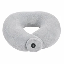 Nakkemassage pude p� hvid baggrund med bl�dt ergonomisk design