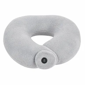 Nakkemassage pude p� hvid baggrund med bl�dt ergonomisk design