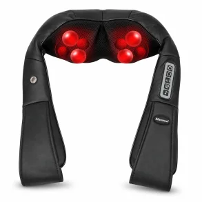 Shiatsu nakkemassager med roterende massagepunkter og varmefunktion