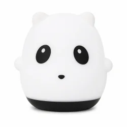 Natlampe til b�rn panda p� hvid baggrund LED lampe