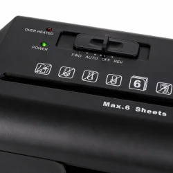 Papirmakulator med betjeningspanel til automatisk start, stop og bakfunktion