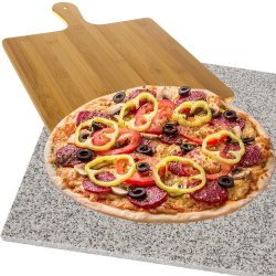 Granit pizzasten med spade