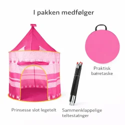 hvad indeholder prinsesse legetelt