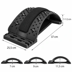 Rygstr�kker med m�l p� 37 x 25,5 cm og tre justerbare h�jder p� 7, 9 og 11,5 cm.