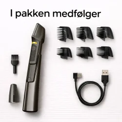 rygtrimmer 5i1 med langt skaft tilbeh�r i pakken