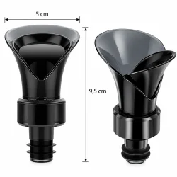 Sk�nkeprop til vin med angivne m�l p� 5 cm i bredden og 9,5 cm i h�jden