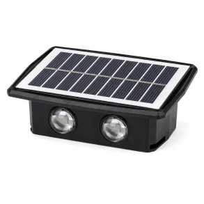Solcellelampe med sensor og LED belysning til udend�rs brug p� hvid baggrund