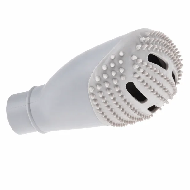 St�vsugermundstykke til dyreh�r p� hvid baggrund med gummib�rste