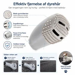 St�vsugermundstykke til dyreh�r infografik med funktioner og egenskaber
