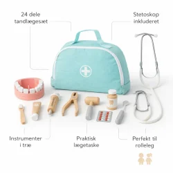 tandl�ges�t i tr� med 24 dele indhold