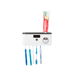 Tandbrsteholder med tandpastadispenser