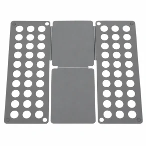 Gr� t�jfolder med perforerede sidepaneler og centrale foldeplader.