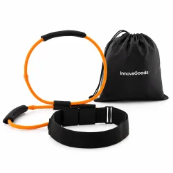 Tr�ningsb�nd med b�lte p� hvid baggrund til modstandstr�ning af ben og baller