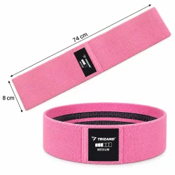 Tr�ningselastik med m�l p� 74 cm i omkreds og 8 cm i bredden