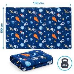 Tyngdedyne til b�rn med angivne m�l p� 100 x 150 cm og v�gt p� 4 kg.