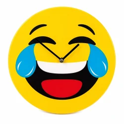 v�gur til b�rn med smiley p� hvid baggrund sjovt b�rneur