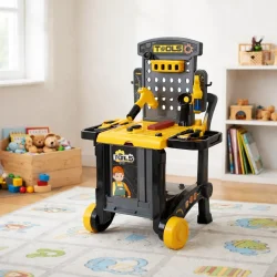 V�rkt�jsb�nk b�rn 3-i-1 med 59 dele og v�rkt�j i b�rnev�relse milj�