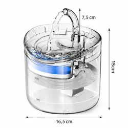 vandfont�ne til kat med filter og st�jsvag pumpe med m�l og dimensioner