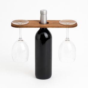 Vinholder til flaske & glas